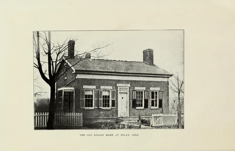 The old Edison home at Milan, Ohio.