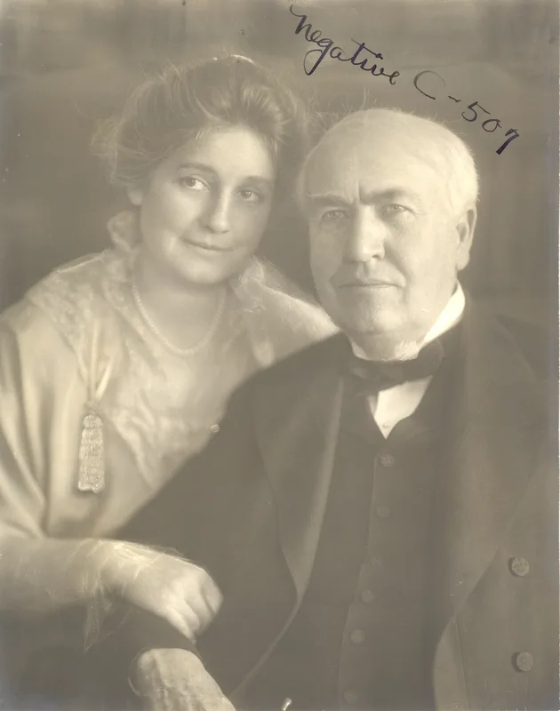 Thomas and Mina Edison, 1908.