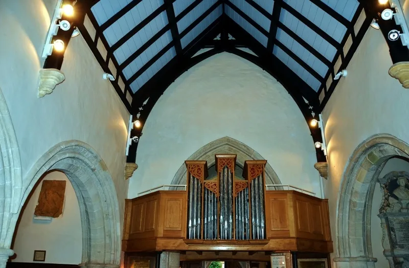 The west gallery of St Michael's, Stinsford, where Hardy's grandfather, father and uncle played for the services.
