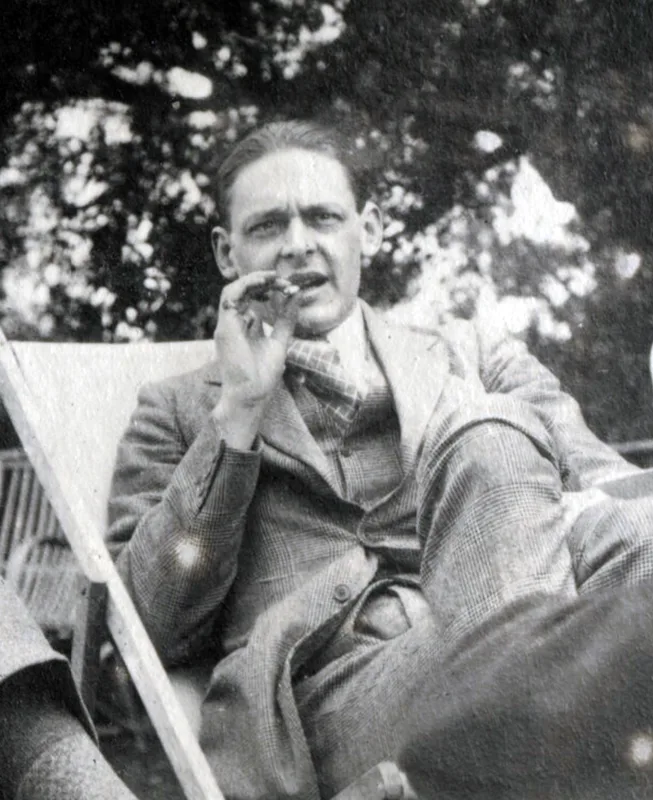 T. S. Eliot in 1923, four years before his conversion.