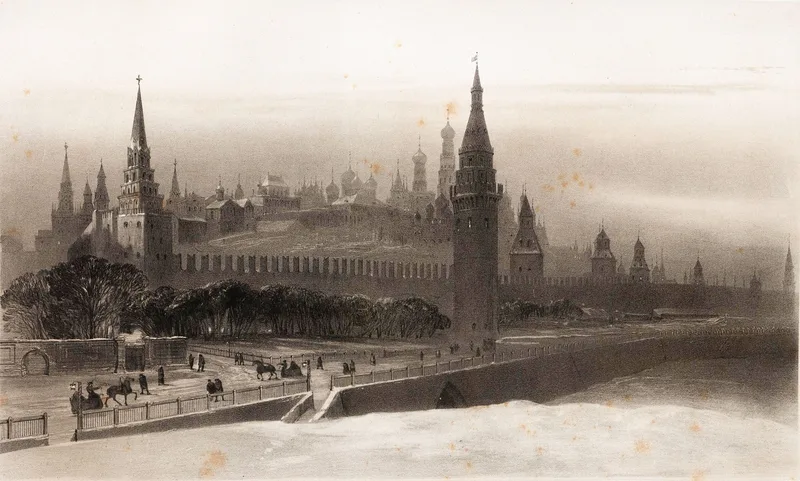 The Moscow Kremlin, about 1840.