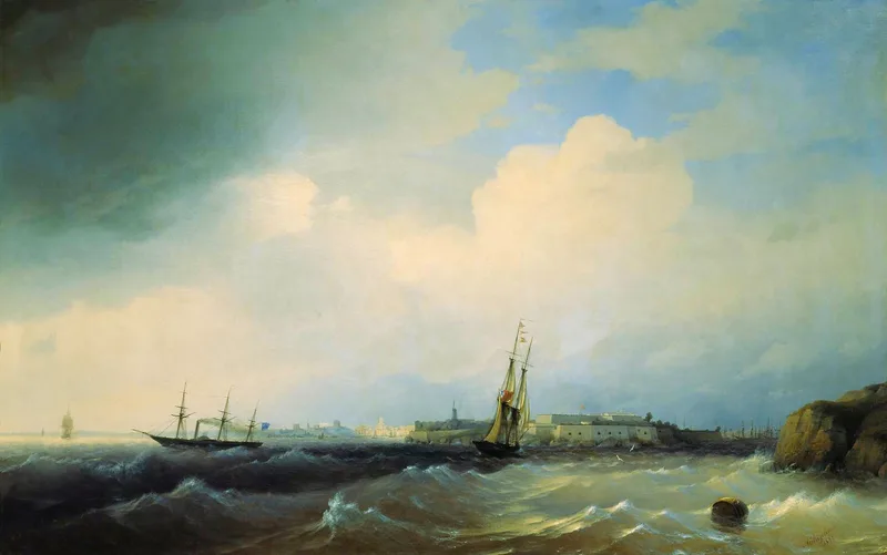 Sveaborg, painted by Aivazovsky in 1844; Belinsky was born in the fortress.