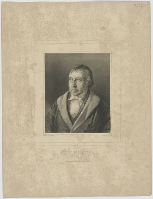 Hegel, engraved by Sichling.