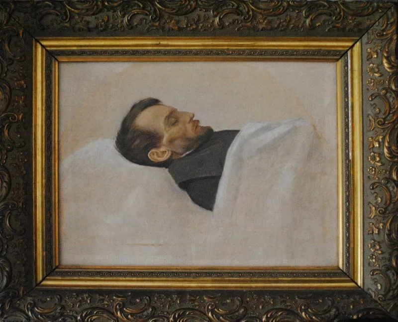 Belinsky on his deathbed, 26 May 1848, drawn by Gorbunov.