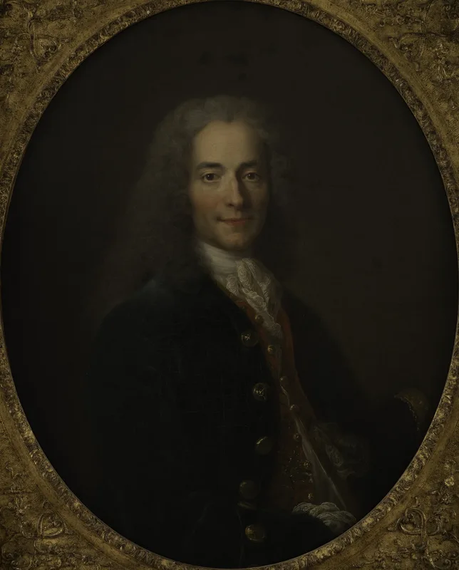 Voltaire, painted by Nicolas de Largillière in 1718; Auguste de Cleyre named his daughter after him.