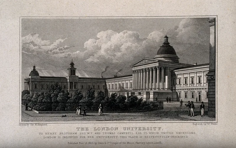 University College London, the main building in Gower Street.