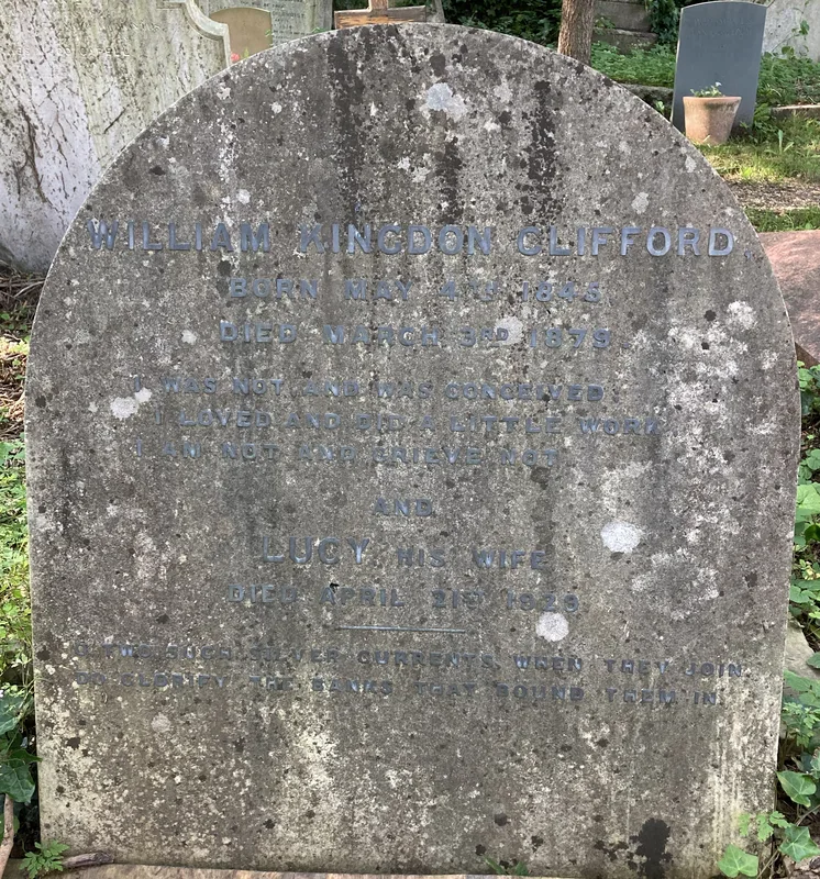 The grave of Lucy and William Clifford at Highgate Cemetery.