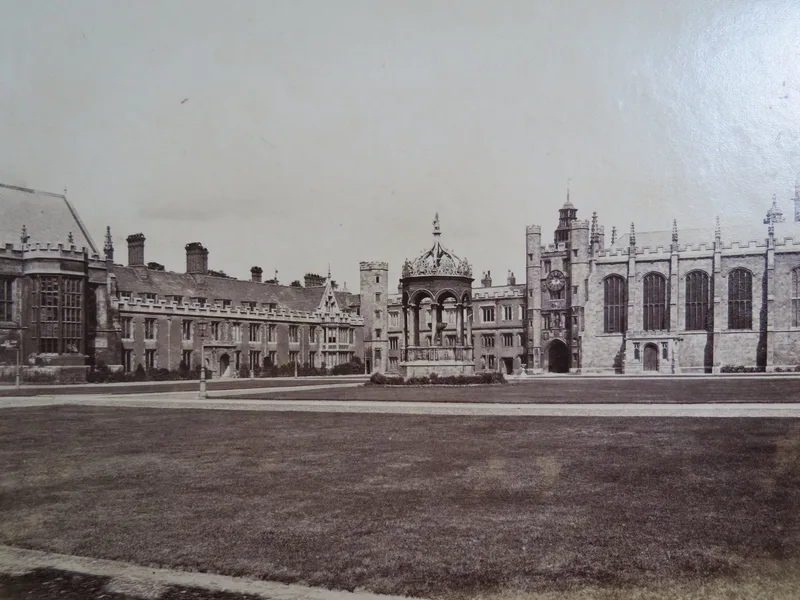 Trinity College, Cambridge, the Great Court, about 1870.