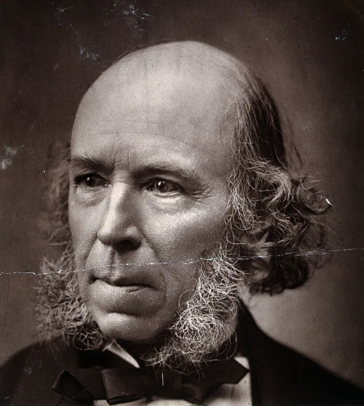 Herbert Spencer, whose writings, with Darwin's, the DNB says dispelled his High Church phase.