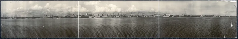 Jacksonville, Florida, in a panorama of 1909, about the time she went there to school.